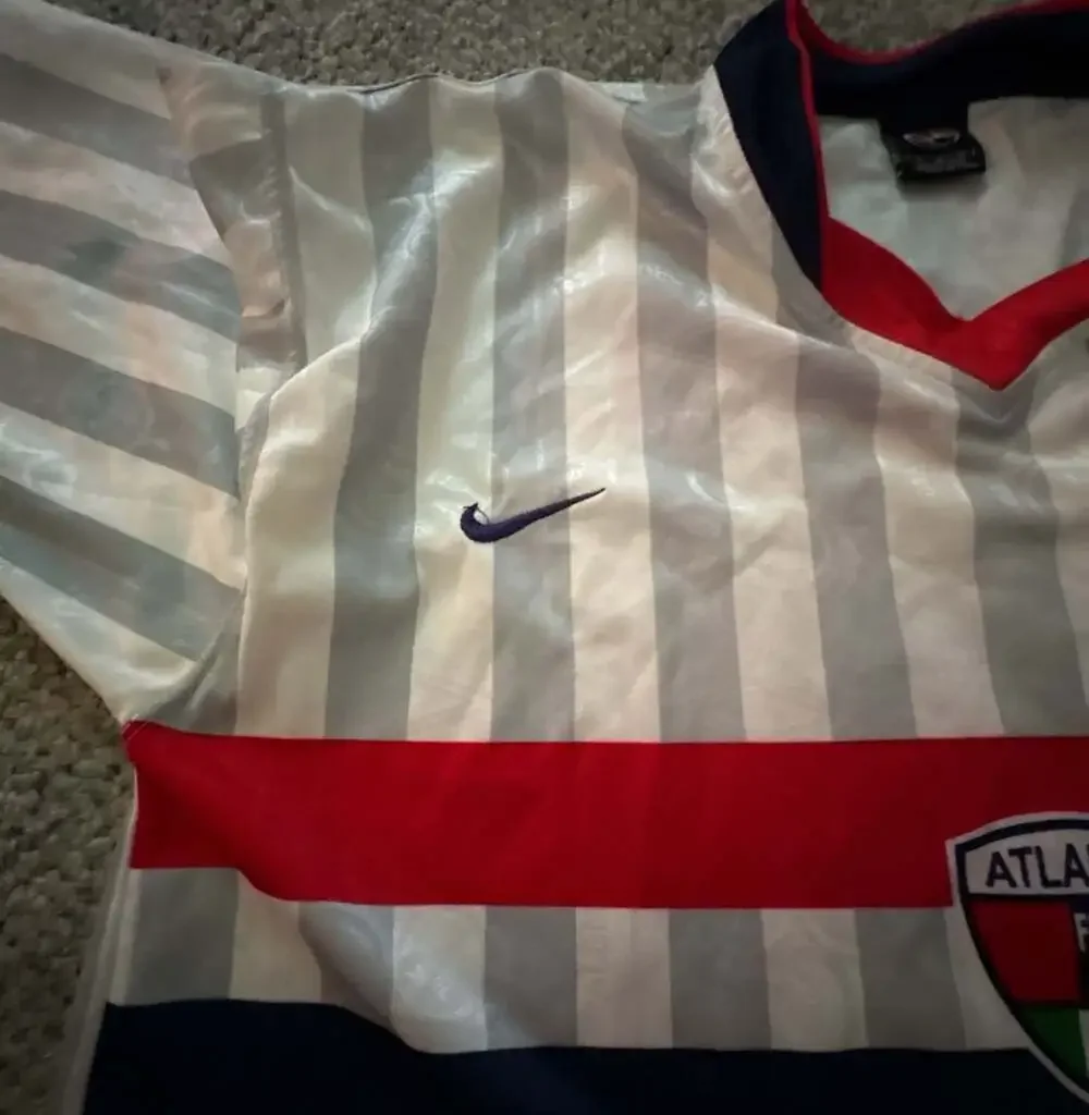 Vintage Atlante FC Soccer Jersey Number 9 Saul with Corona Sponsor